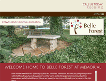 Tablet Screenshot of belleforestmemorial.com